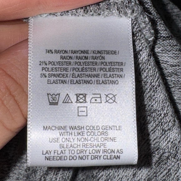 Anthropologie 9-h15 Stcl Womens Gray 3/4 Sleeve Floral Pullover - Picture 4 of 4